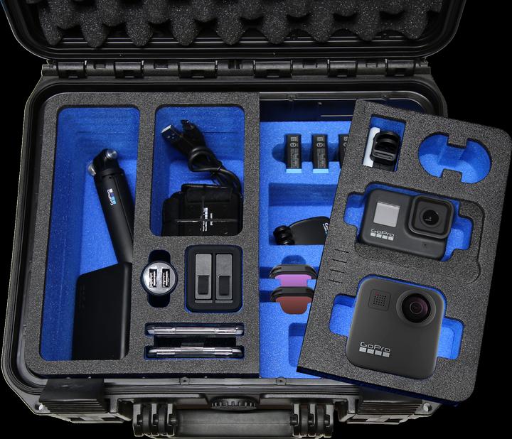 Produktbild TomCase Koffer für Aufbewahrung und Transport (GoPro Max, GoPro Hero 8, GoPro Hero 9, GoPro Hero 10, GoPro Hero 11, GoPro Hero 12)