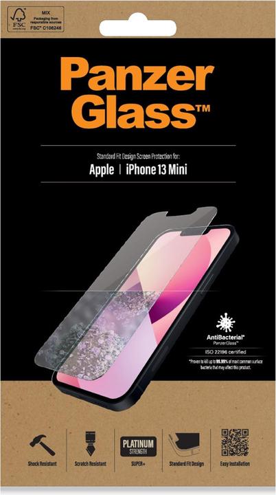 Produktbild PanzerGlass Standard Fit (1 Stück, Apple iPhone 13 mini)