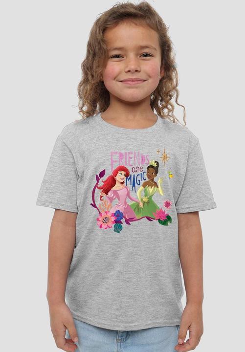 Actual product image Disney Princess Childrens/Kids Friends Are Magic Ariel And Tiana T-Shirt (116)