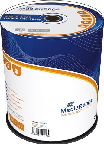 Produktbild MediaRange DVD+R Medien 4.7GB,16x,100er Sp (100 x)