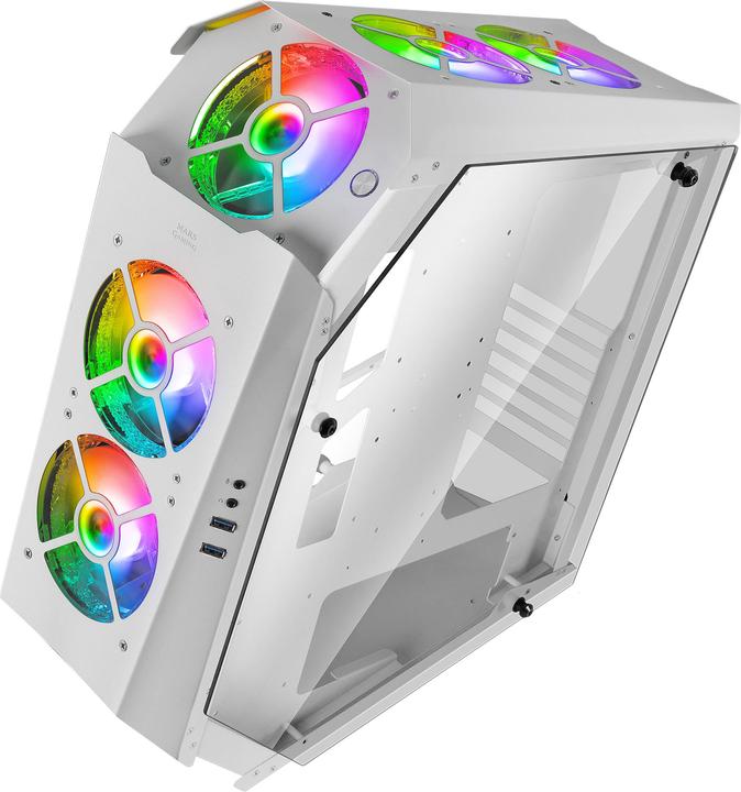 Image du produit Mars Gaming Boitier Moyen Tour Atx Mc51 RGB Avec Panneaux Vitrés (Blanc) (ATX, Mini-ITX)