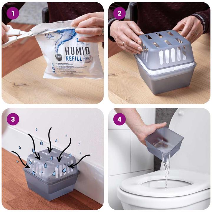 Actual product image VidaXL Room dehumidifier with refill bags 4 pcs. 450 g moisture absorber