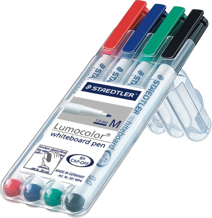 Staedtler Lumocolor whiteboard marker 301 (Multicoloured, 1 mm, 4 x)