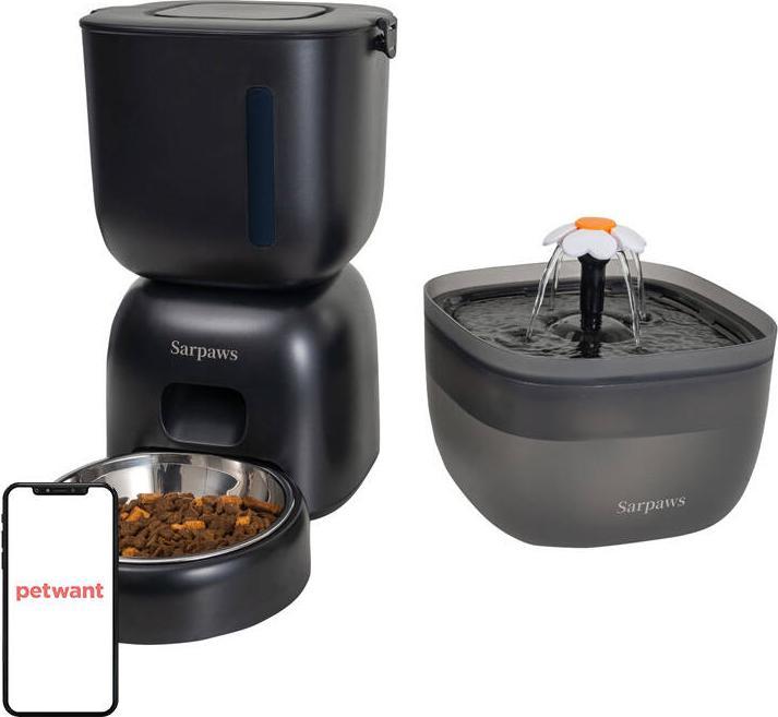 Actual product image Petwant Automatic feed dispenser + drinker FW1-L(BAS) (3 l)