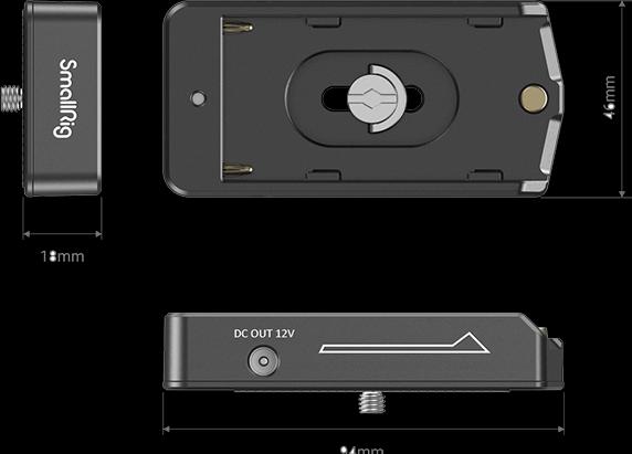 Produktbild SmallRig 3018 NP F Battery Adapter Plate Lite (Batteriefachabdeckung)