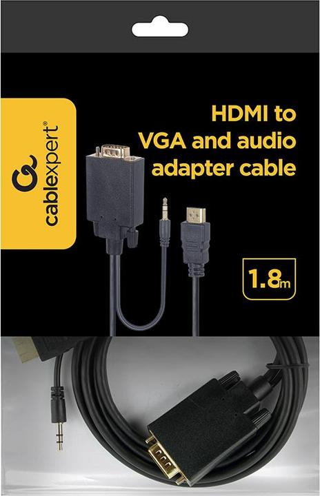 Actual product image Gembird HDMI (Typ A) — VGA (1.80 m, HDMI, VGA)
