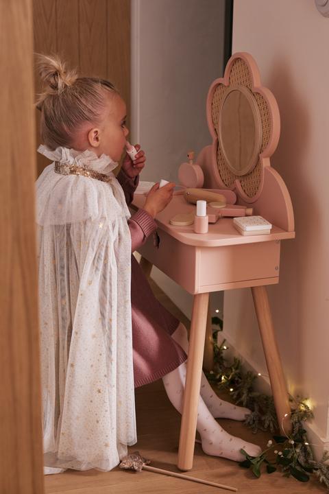 Immagine prodotto Vertbaudet Tavolino da toeletta per bambini con accessori, legno FSC (50,5 x 30,5 x 89 cm)