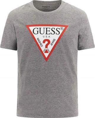 Guess Herren Shirt grau/weiss/schwarz/hellrot M (M)