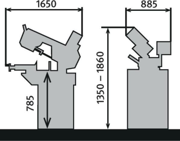 Produktbild Stürmer Metallkraft - Hydraulische Schwenkrahmen-Metallbandsäge BMBS 230 x 280 H-DG
