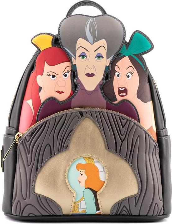 Loungefly Disney Cinderella Evil Stepmother and Stepsisters Villains Rucksack 26cm