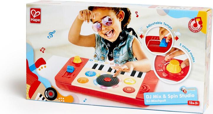 Actual product image Hape DJ mixer (English, German)