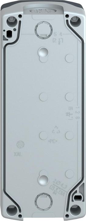 Produktbild Schneider Electric Tastergehäuse 22mm 4 Loch grau