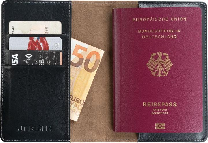Actual product image JT Berlin Passport case Tegel black (Additional padding)