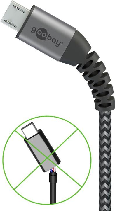 Produktbild Goobay USB A – Micro USB B (0.50 m, USB 2.0)