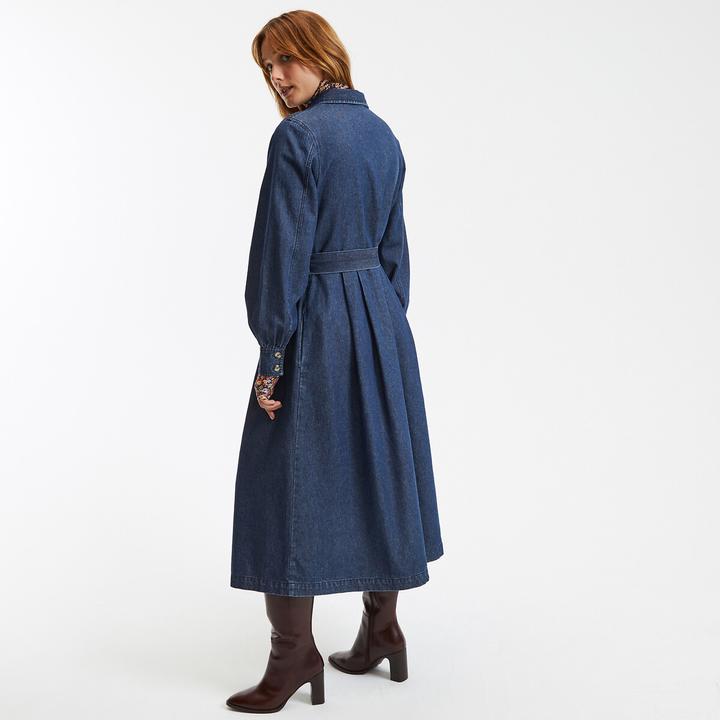 Produktbild La Redoute Collections Langärmeliges Jeanskleid mit Knopfleiste (36)