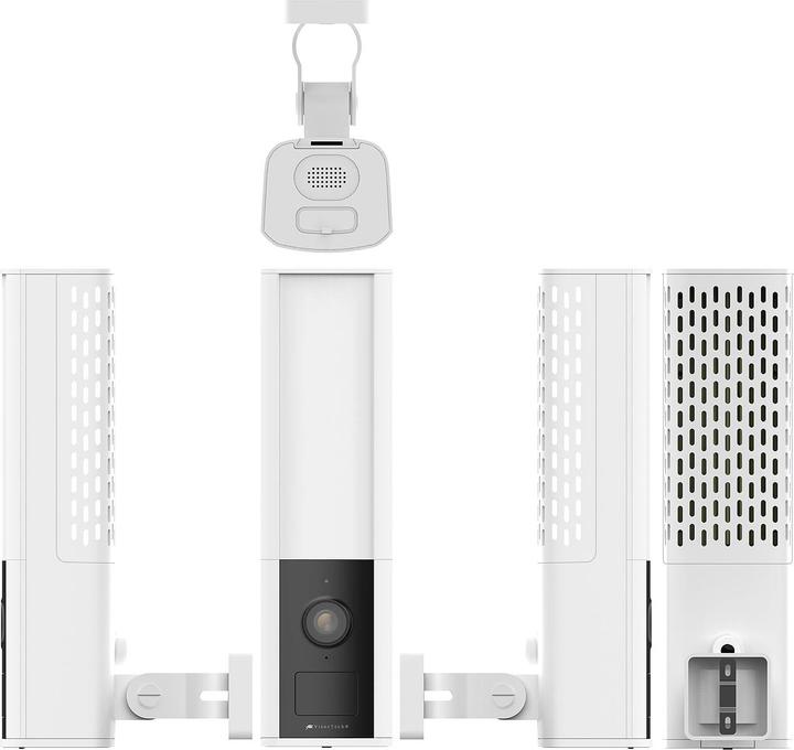 Immagine prodotto VisorTech Lampada da parete per esterni a LED e telecamera WLAN 2K (1000 lm, IP65)