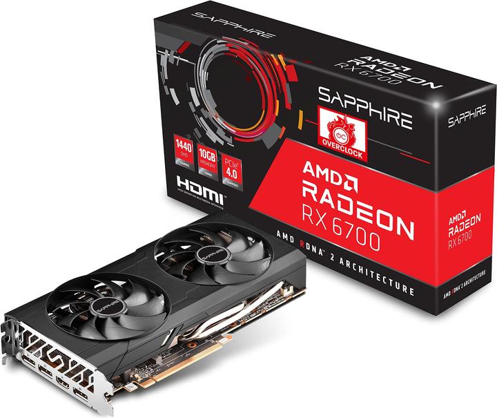 Actual product image Sapphire Radeon RX 6700 (10 GB)