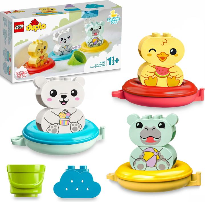 Actual product image LEGO Bathtub fun: swimming animal train (10965)