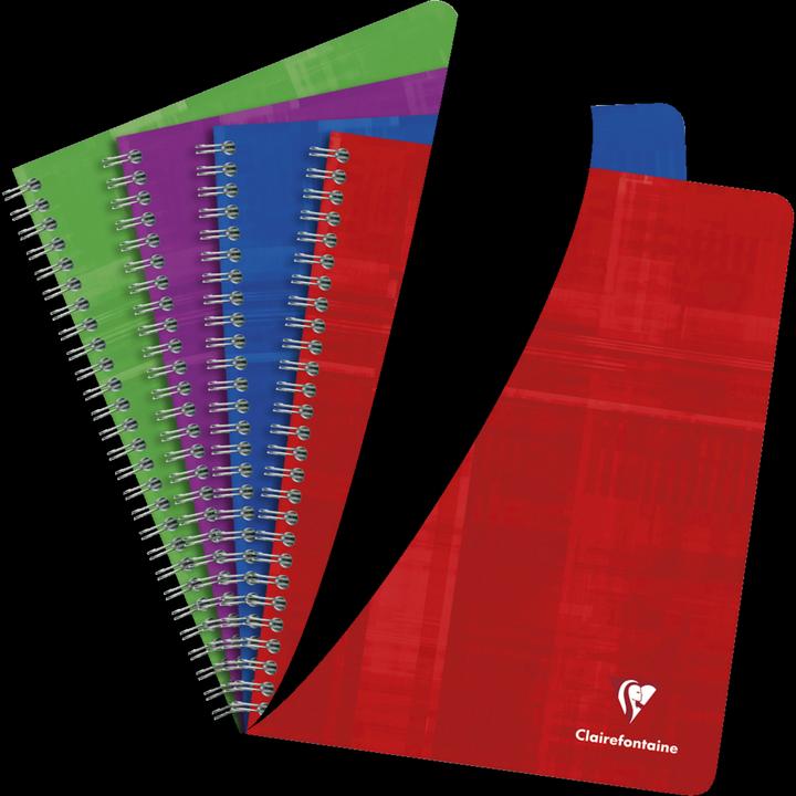 Image du produit Clairefontaine Cahier à spirales (17 x 22 cm, Quadrillé, Couverture souple)