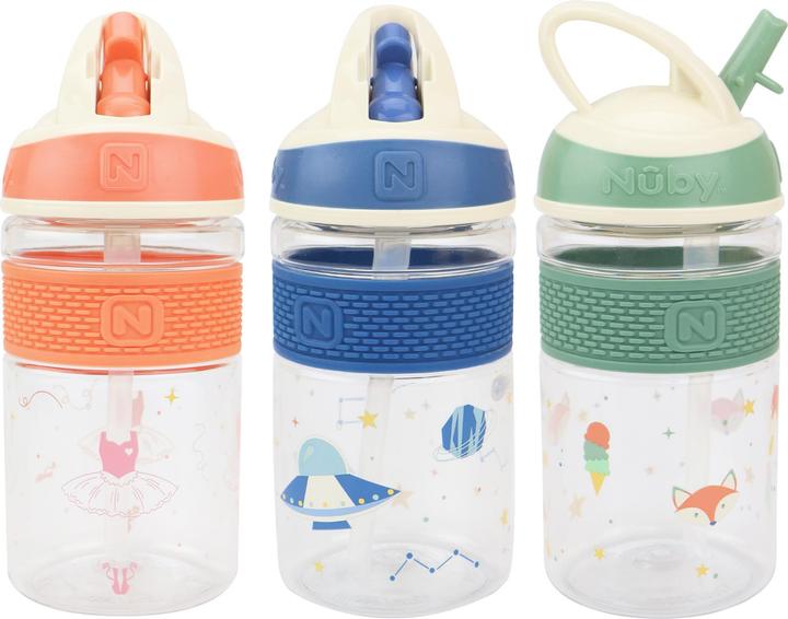 Produktbild Nuby Trinkhalmbecher TRITAN mit hartem Mundstück und Griff (360 ml)
