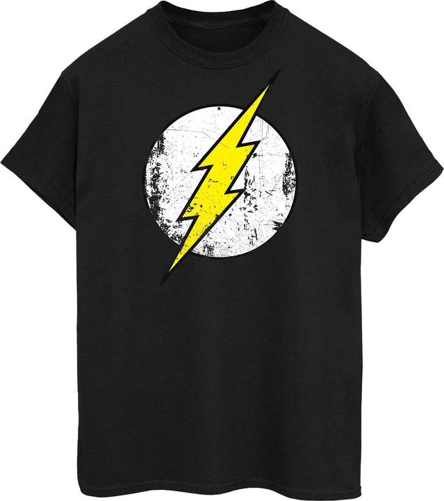 The Flash Distressed Logo Boyfriend Fit TShirt