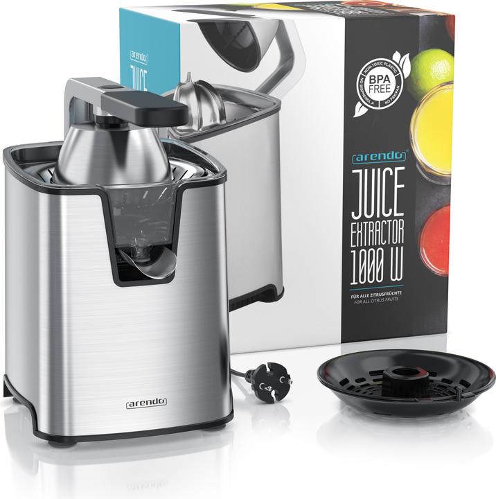 Produktbild Arendo Automatische Edelstahl Zitruspresse, Hebelarm, BPA-frei Orangenpresse Limettenpresse Entsafter 1000W