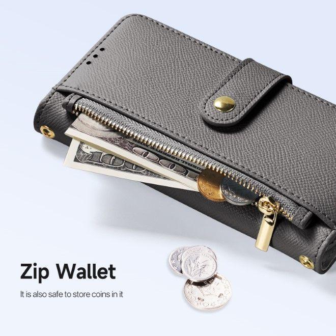 Actual product image Dux Ducis Lawa Series MagSafe Kunstleder Bookcover Hülle (Samsung Galaxy S25+)