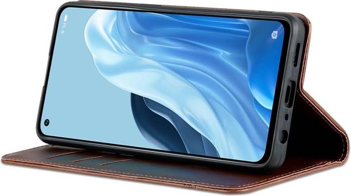 Actual product image Cover-Discount OPPO Reno8 Lite - Stand Flip Case Cover brown (Oppo Reno 8 Lite 5G)