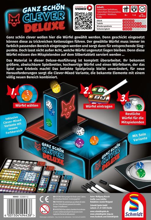 Immagine prodotto Schmidt Spiele Ganz schön Clever Deluxe (Tedesco)