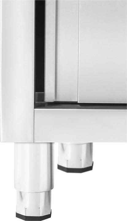 Produktbild Royal VKB Spülenschrank Spülenunterschrank Spülschrank Edelstahl Becken: 500x400x240 mm (Aufsatzspülbecken, 24 cm, 60 cm)
