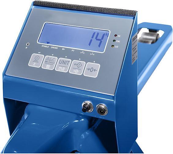 Image du produit eurokraft pro Transpalette avec balance, poids 110 kg