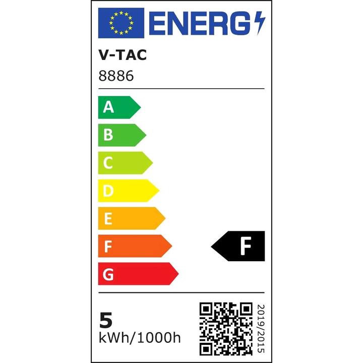 Immagine prodotto V-TAC VT4444 Faretto a Led 5W GU10 Presa Satinata Nichel 6400K Confezione da 3 pezzi