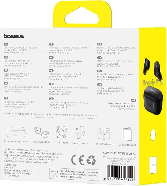 Produktbild Baseus Bowie E18 (NC, 25 h, Kabellos)