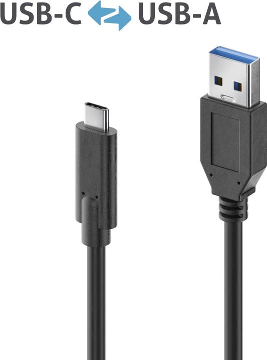 Produktbild Purelink USB A – USB C (1 m, USB 3.2 Gen 2)