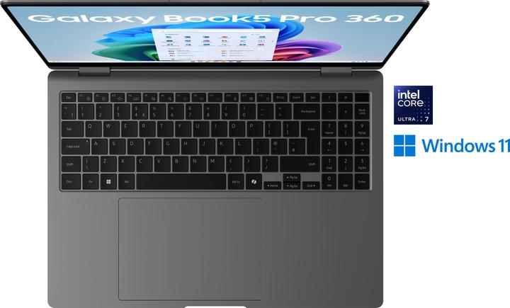 Image du produit Samsung Galaxy Book5 Pro 360 (16", Intel Core Ultra 7 258V, 32 Go, 1000 Go, DE)