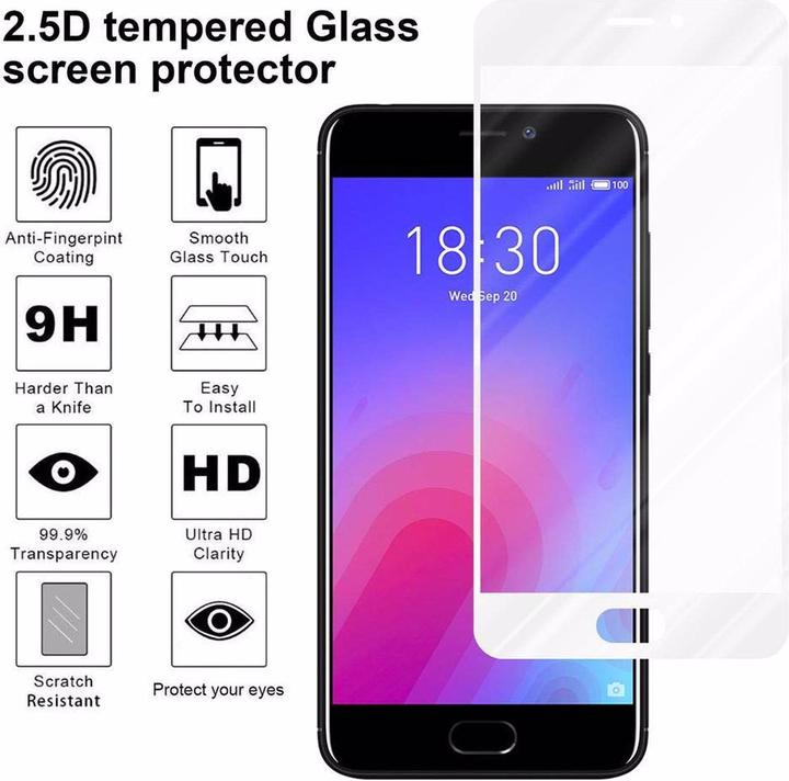 Produktbild Cadorabo Vollbild Displayschutzglas (1 Stück, Meizu M6)