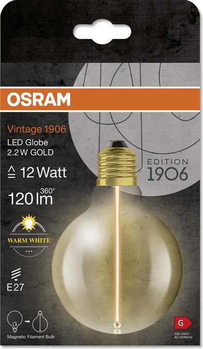 Productafbeelding Ledvance LED-lamp (E27, 2.20 W, 120 lm, 4 x, G)