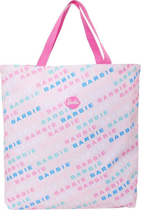 Barbie Damen Handtasche Logomania Hellrosa 50 x 45 x 10 cm