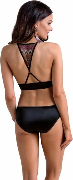 Immagine prodotto Casmir Bralette e slip in raso con motivo a zig zag (L, XL)