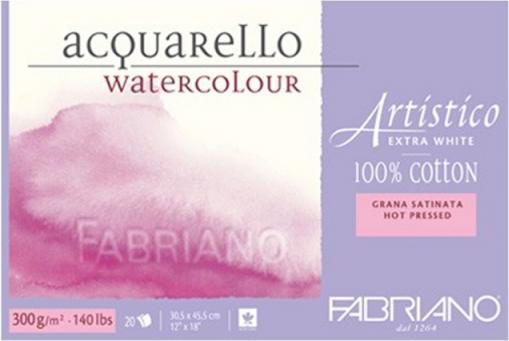 Produktbild Fabriano Aquarellblock Artistico Extra White (Harter Einband)