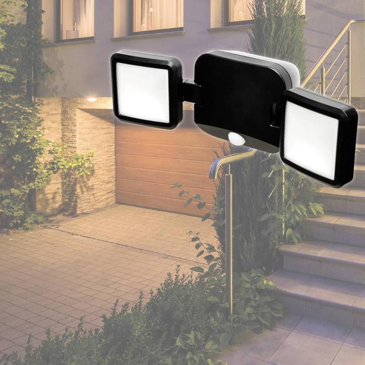 Produktbild Müller Licht Müller-Licht Plaza 27700040 LED-Aussenstrahler mit Bewegungsmelder 10 W Neutralw (480 lm, IP54)