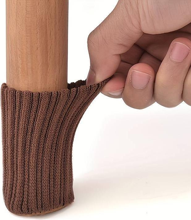 Image du produit PhoneLook Chaussettes décoratives pour pieds de chaises et de tables Manchettes en tissu (4 pièces)