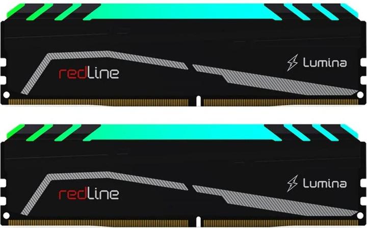 Actual product image Mushkin DDR4 - 64GB - 3200- CL - 14 Redline Lumina RGB Dual Kit MSK (2 x 32GB, 3200 MHz, DDR4-RAM, DIMM)