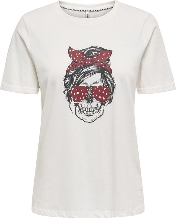Actual product image Only Onlstella Life S/S Skull Top Cs Jrs (XS)