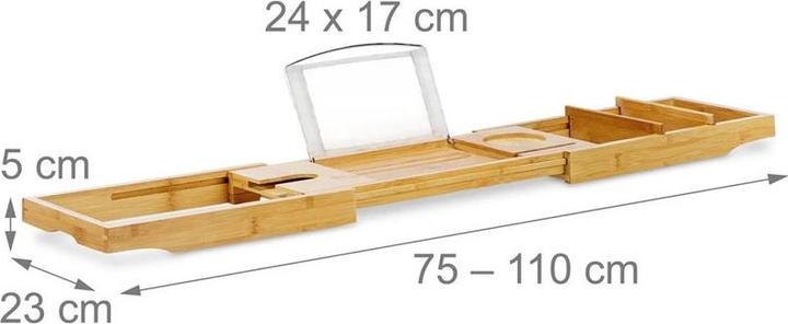 Produktbild Ruhhy Verstellbares Badezimmerregal aus Bambus Eco