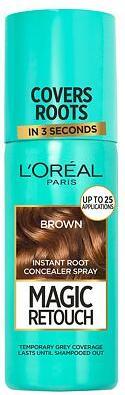 Actual product image L'Oréal Paris Magic Retouch Instant Root Concealer Spray Hair Color For Women 75 ml (Brown)