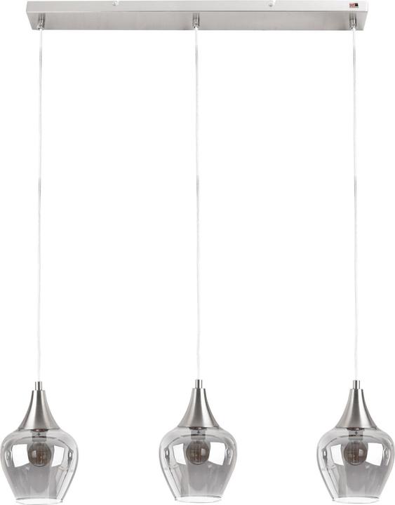 Nino Leuchten Pendelleuchte 'Drop' 3flg nickel matt 33050301 (E14)