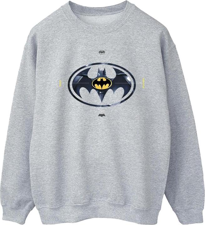 Actual product image Mens The Flash Batman Metal Logo Sweatshirt (XL)
