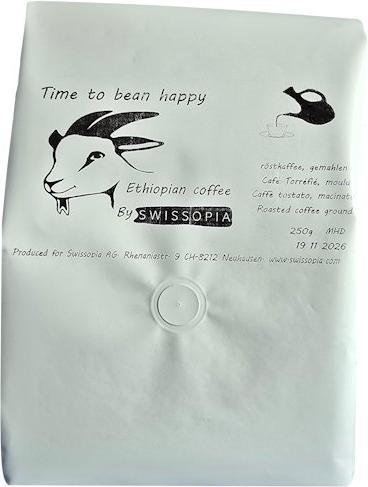 Actual product image Swissopia Time to bean happy - Coffee Arabica (Medium roast, 250 g)