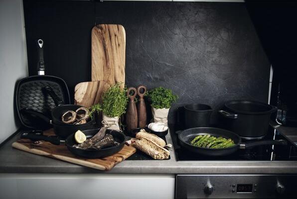 Image du produit AMT FONTE DE GASTRO, wok adapté à l'induction ø : 360 mm avec poignées latérales (36 cm, Wok)